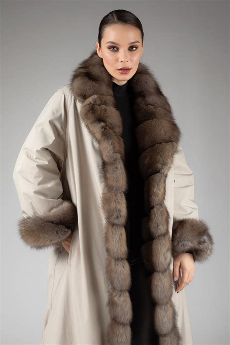 cashmere and fur coat